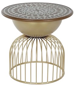 Βοηθητικό Τραπέζι DKD Home Decor 55,5 x 55,5 x 53 cm Έλατο Μέταλλο