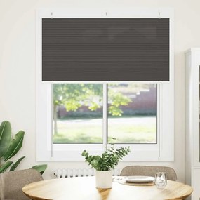 vidaXL Πλισέ περσίδα Μαύρο 115x100 cm Πλάτος υφάσματος 114,4 cm