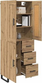 vidaXL Highboard 2 pcs Artisan Oak 69,5 x 34 x 180 εκ.