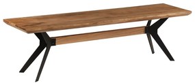 vidaXL Πάγκος Τραπεζαρίας 160x40x45 εκ. από Μασίφ Ξύλο Ακακίας/Ατσάλι