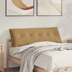 VidaXL Μαξιλάρι Πλάτης Καφέ 140 x 50 x 19 cm Υφασμάτινο Κορντουρά