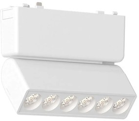 Σποτ Μαγνητικής Ράγας Ultra-Thin T03301-WH 12,2x2,6x8cm Led 480lm 6W 3000K White Inlight