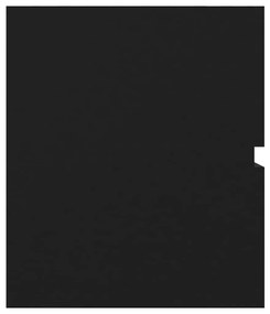 Ντουλάπι Νιπτήρα Μαύρο 100x38,5x45 εκ. Μοριοσανίδα - Μαύρο