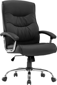 Καρέκλα γραφείου διευθυντή Primrose pakoworld pu μαύρο