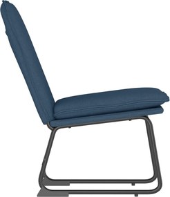 vidaXL Πολυθρόνα Μπλε 52 x 75 x 76 εκ. Υφασμάτινη