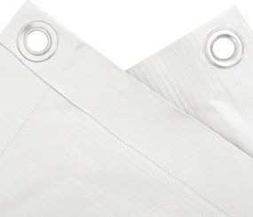 vidaXL Περίφραξη Μπαλκονιού Προστατευτική Λευκή 700x120 εκ. από PVC