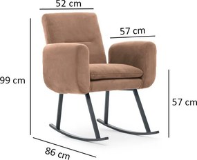 Rocking Chair Kono - Light Brown Light Brown