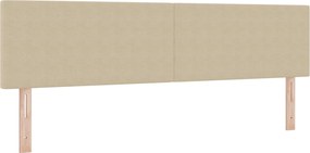 vidaXL LED κεφαλάρι Γκρι Πράσινο 180 cm Υφασμάτινο Κορντουρά