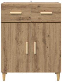 vidaXL Πλαϊνό γραφείο με συρτάρι artisan δρυς 34 x 69.5 x 89 εκ