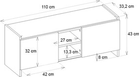 Παπουτσοθήκη Verly Megapap χρώμα λευκό 110x33,2x43εκ.