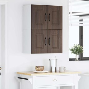 vidaXL Πάνελ πλυντηρίου πιάτων Kalmar 2 pcs Καφέ δρυς