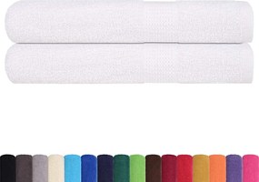 vidaXL Πετσέτες Σάουνας FROGN 2 τεμ. Λευκό 80x200 εκ. 360 γρ./μ²