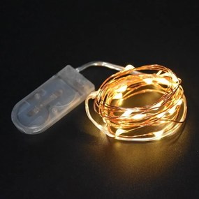 LED λαμπάκια μπαταρίας σύρμα θερμό φως 2Μ - Color light strip