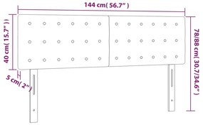 Κεφαλάρια Κρεβατιού 2 τεμ. Μαύρα 72x5x78/88 εκ. Βελούδινα - Μαύρο