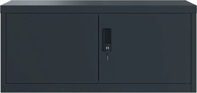 vidaXL Αρχειοθήκη Ανθρακί 90 x 40 x 220 εκ. Ατσάλινη