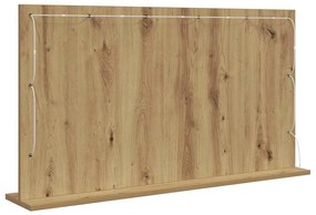 vidaXL Καθρέφτης τουαλέτας με καθρέφτη Artisan Oak 100 x 55 x 18 εκ.