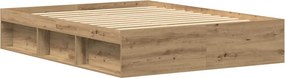 vidaXL Πλαίσιο κρεβατιού χωρίς στρώμα 150x200 εκ. Επεξεργασμένο Ξύλο