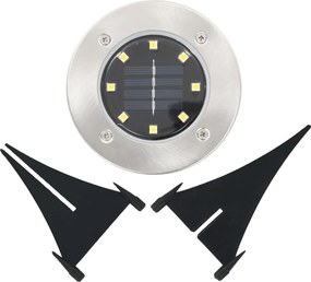 vidaXL Σποτ Ηλιακά Χωνευτά - Καρφωτά LED 8 τεμ. Πολύχρωμα