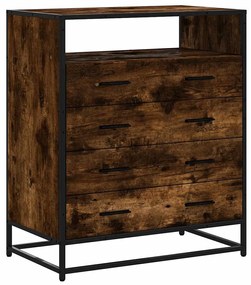 vidaXL Συρταριέρα Καπνιστή Δρυς 70x41x83,5 εκ. από Επεξεργασμένο Ξύλο