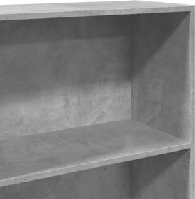 vidaXL Βιβλιοθήκη Γκρι Σκυροδέματος 60x30x152 εκ. Επεξεργ. Ξύλο