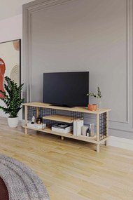 Έπιπλο Τηλεόρασης Sapphire Δρυς LOCUSEL 120x30x42.6