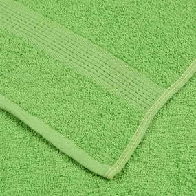 vidaXL Πετσέτες 2 Τεμ. Πράσινο Μήλο 100x200 εκ. 360 γρ/μ² 100% βαμβάκι