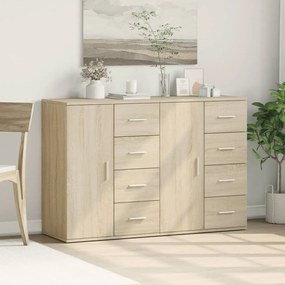 vidaXL Βοηθητικό Ντουλάπι 2τεμ. Sonoma Δρυς 59x39x80 εκ. Επεξεργ. Ξύλο