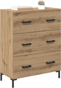 vidaXL Πλαϊνό γραφείο με συρτάρι Artisan Oak 69,5 x 34 x 90 εκ.