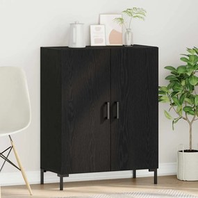 vidaXL Πλαϊνό γραφείο Μαύρη Οξυά 69,5 x 34 x 90 εκ. Επεξεργασμένο ξύλο