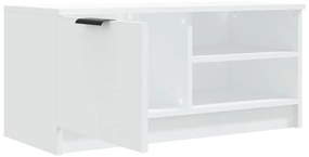 vidaXL Έπιπλο Τηλεόρασης Λευκό 80x35x36,5 εκ. Επεξεργασμένο Ξύλο
