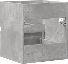 vidaXL Ντουλάπι Νιπτήρα Γκρι Σκυροδ. 41x38,5x45 εκ. Επεξεργασμένο Ξύλο