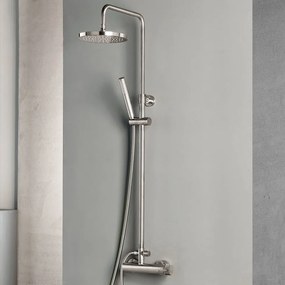 Armando Vicario Industrial Inox Μπαταρία Nτους 2 Eξόδων με Kολώνα, Aνακλινόμενη Κεφαλή, Tηλέφωνο, Στήριγμα  512065-110