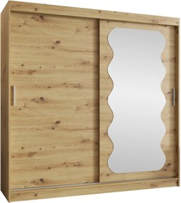 Ντουλάπα Spoti 200 Συρόμενη-Φυσικό