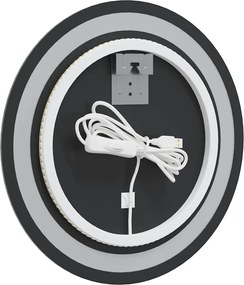 vidaXL Καθρέφτης Μπάνιου LED Στρογγυλός 40 εκ.