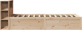 vidaXL Σκελετός Κρεβατιού Χωρίς Στρώμα 100x200 εκ. Μασίφ Πεύκο
