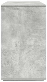 vidaXL Πλαϊνό γραφείο Γκρι σκυροδέματος 135 x 41 x 69 cm