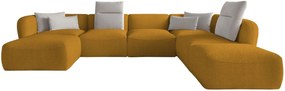 Γωνιακός καναπές Canada XL-Moustardi-Δεξιά - 380.00Χ226.00Χ72.00cm
