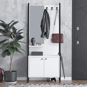 Hall Stand Lole - Black, White Black
White