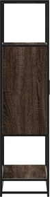 vidaXL Highboard καφέ δρυς Κατασκευασμένο ξύλο και μέταλλο