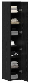 vidaXL Highboard Μαύρη δρυς 30 x 42.5 x 185 εκ Επεξεργασμένο ξύλο