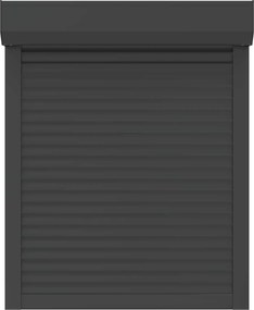 vidaXL Ρολό εισόδου Ανθρακί 80 x 100 cm Αλουμίνιο και Πολυουρεθάνη