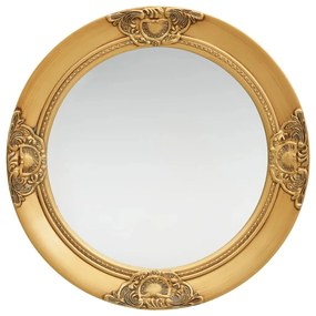 Καθρέφτης Τοίχου με Μπαρόκ Στιλ Χρυσός 50 εκ. - Χρυσό
