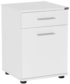Lh-homefurniture Κομοδίνο Trendline Λευκό 40x57x39cm AD_KMD-511-BB-1
