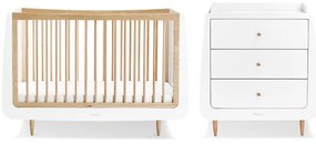 SNUZ Βρεφικό Κρεβάτι & Αλλαξιέρα SNUZKOT CHANGER NATURAL