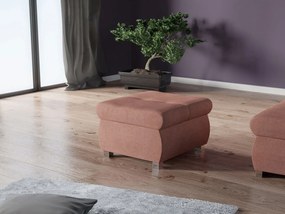 Πουφ Orkan -Roz - 60.00Χ60.00Χ42.00cm