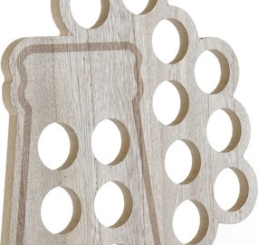 Διακόσμηση τοίχων DKD Home Decor MDF Μπύρας (25 x 1 x 55 cm)