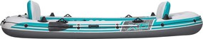 Bestway Φουσκωτή βάρκα Γκρι και Λευκό 3,64 x 1,66 μ PVC