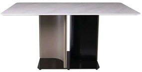 Τραπέζι Baron Ε794,1 160x90x76cm Marble White-Multi Wood,Technomarble