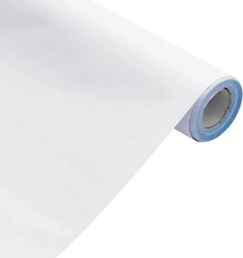 vidaXL Αυτοκόλλητα Επίπλων Ματ Λευκά 90 x 500 εκ. από PVC