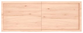 vidaXL Ράφι Τοίχου 160x60x(2-4) εκ. από Ακατέργαστο Μασίφ Ξύλο Δρυός